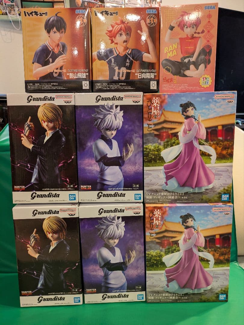HUNTERXHUNTERなど　プライズフィギュアまとめ売り９個セット