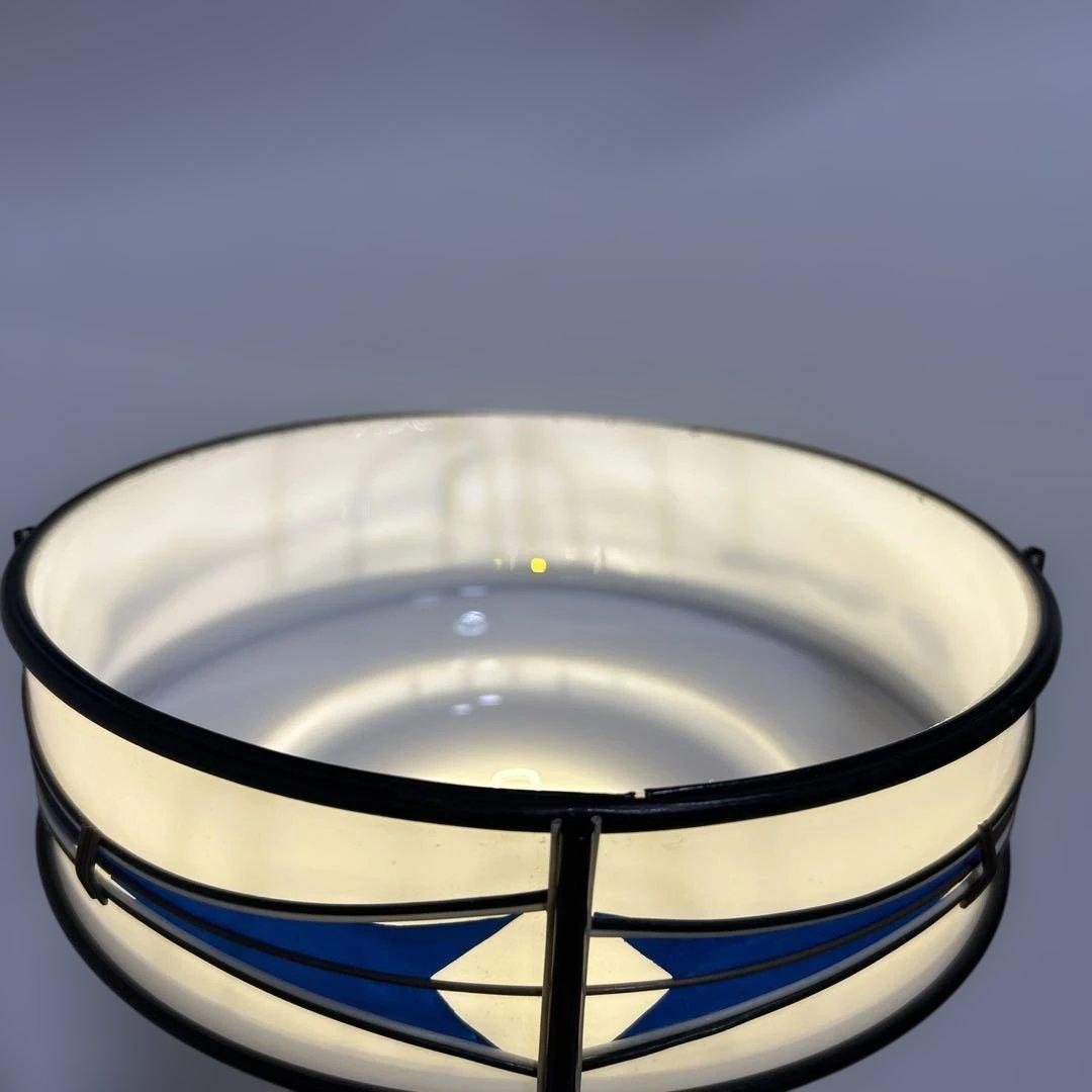 大正ロマン　電笠　乳白ガラス　昭和レトロ　照明　スペースエイジ