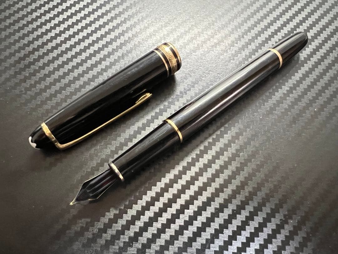 モンブラン マイスターシュテュック 144 万年筆 F 細字 ブラック 中白