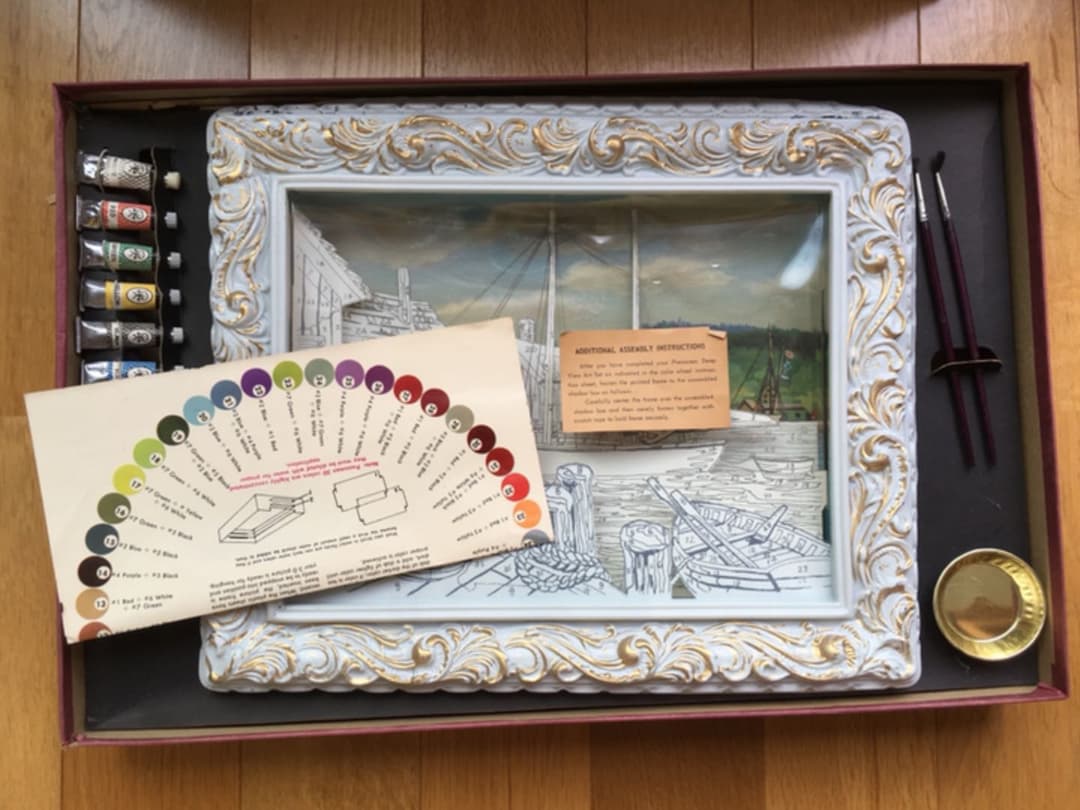 ヴィンテージ！レア! 3D paint by numbers kits