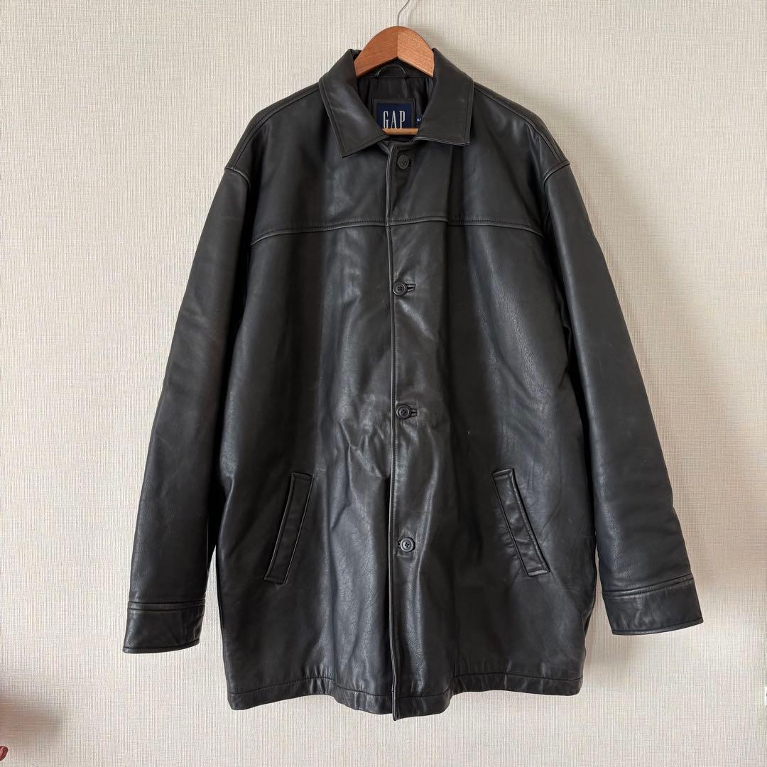 【美品】 old gap レザーカーコート 野村訓市氏着用XLsize