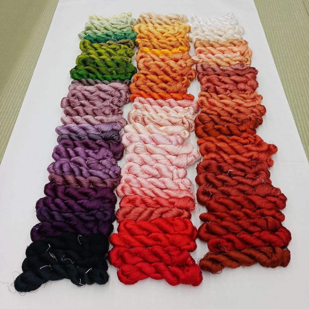 織物、組紐、刺繍手芸用絹糸セット361