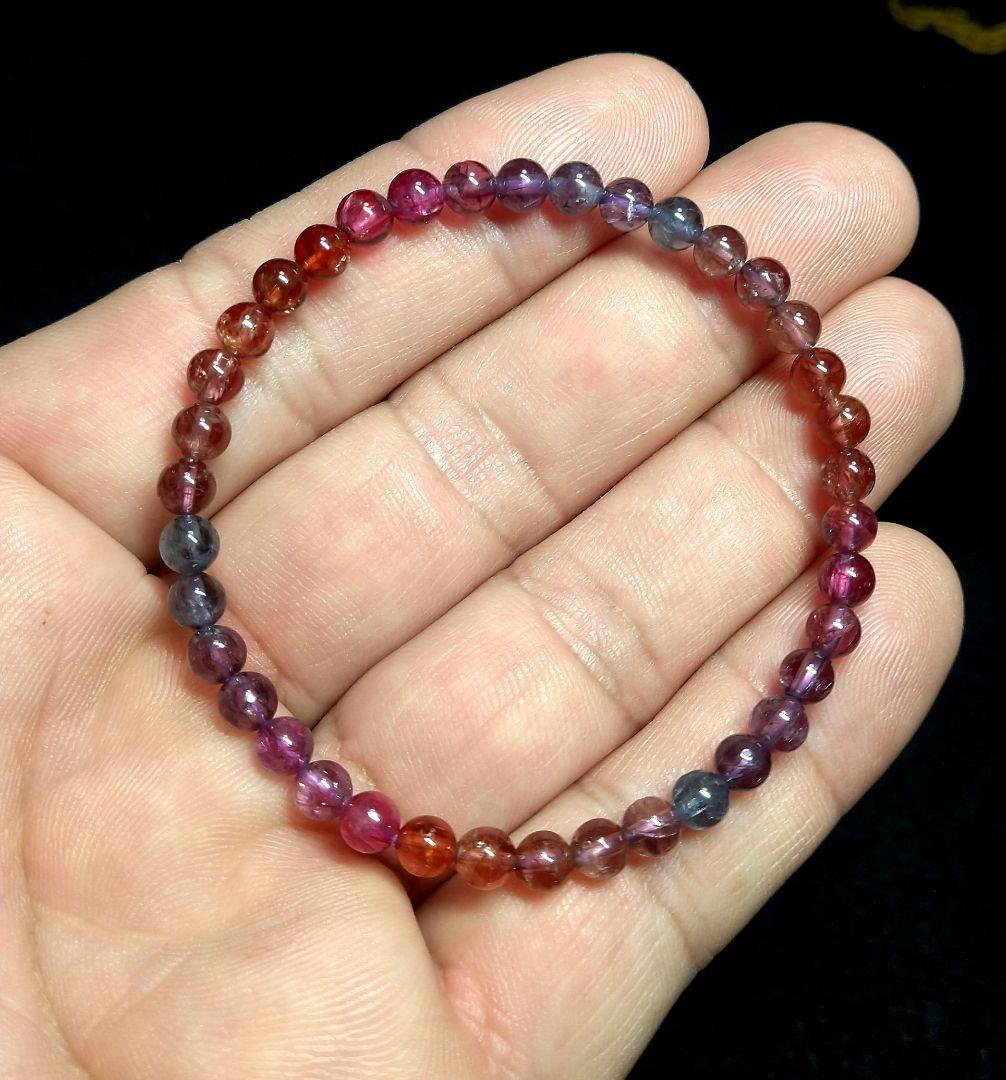 専用【極上,小粒】レインボーカラースピネル　ブレスレット　美品　希少　天然