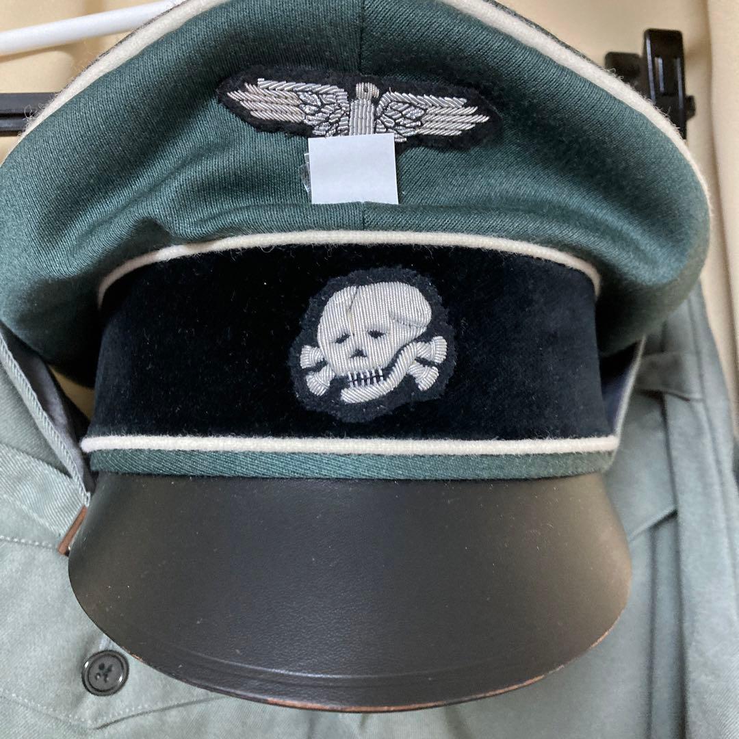 高級レプリカ親衛隊少佐　ズボンはカンプバタリオン製　帽子内側の汗よけビニール欠損