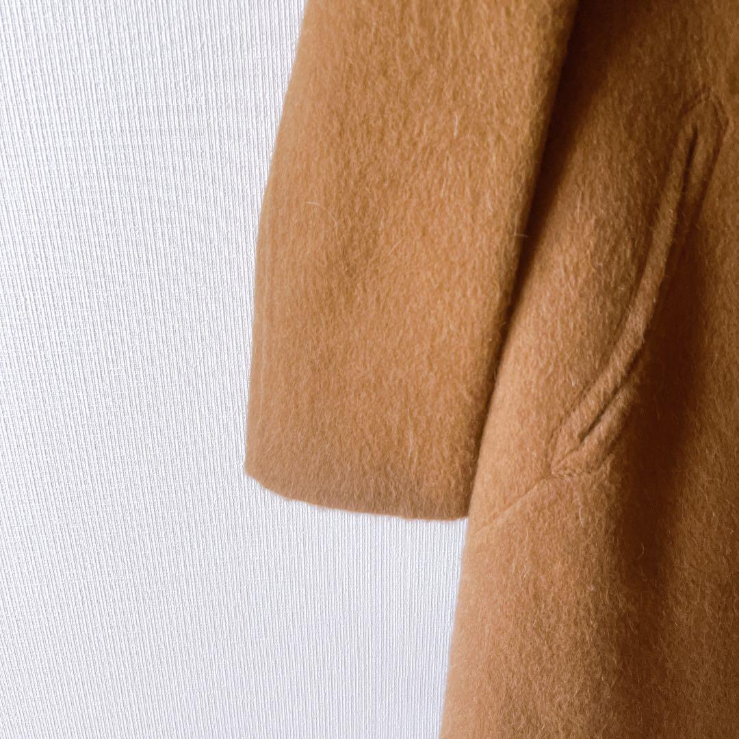 PIACENZA ピアチェンツァアルパカ　 Ａライン　ロングコート キャメル色