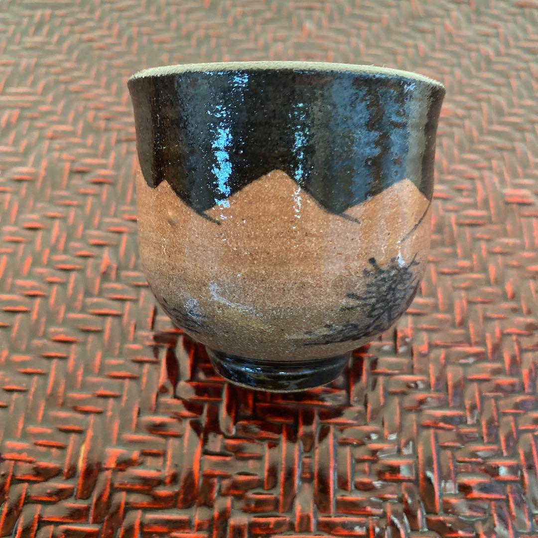 染錦富士絵　ぐい呑　N o31