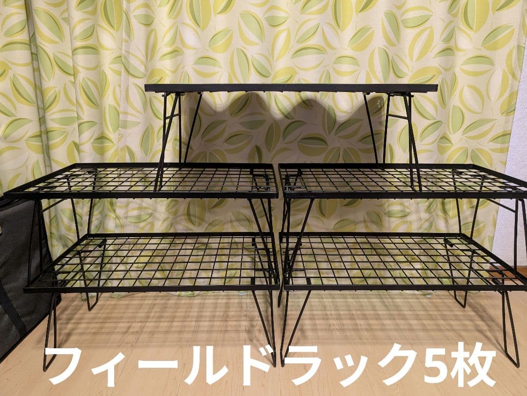 フィールドラック5枚+収納ケース2袋+天板1枚