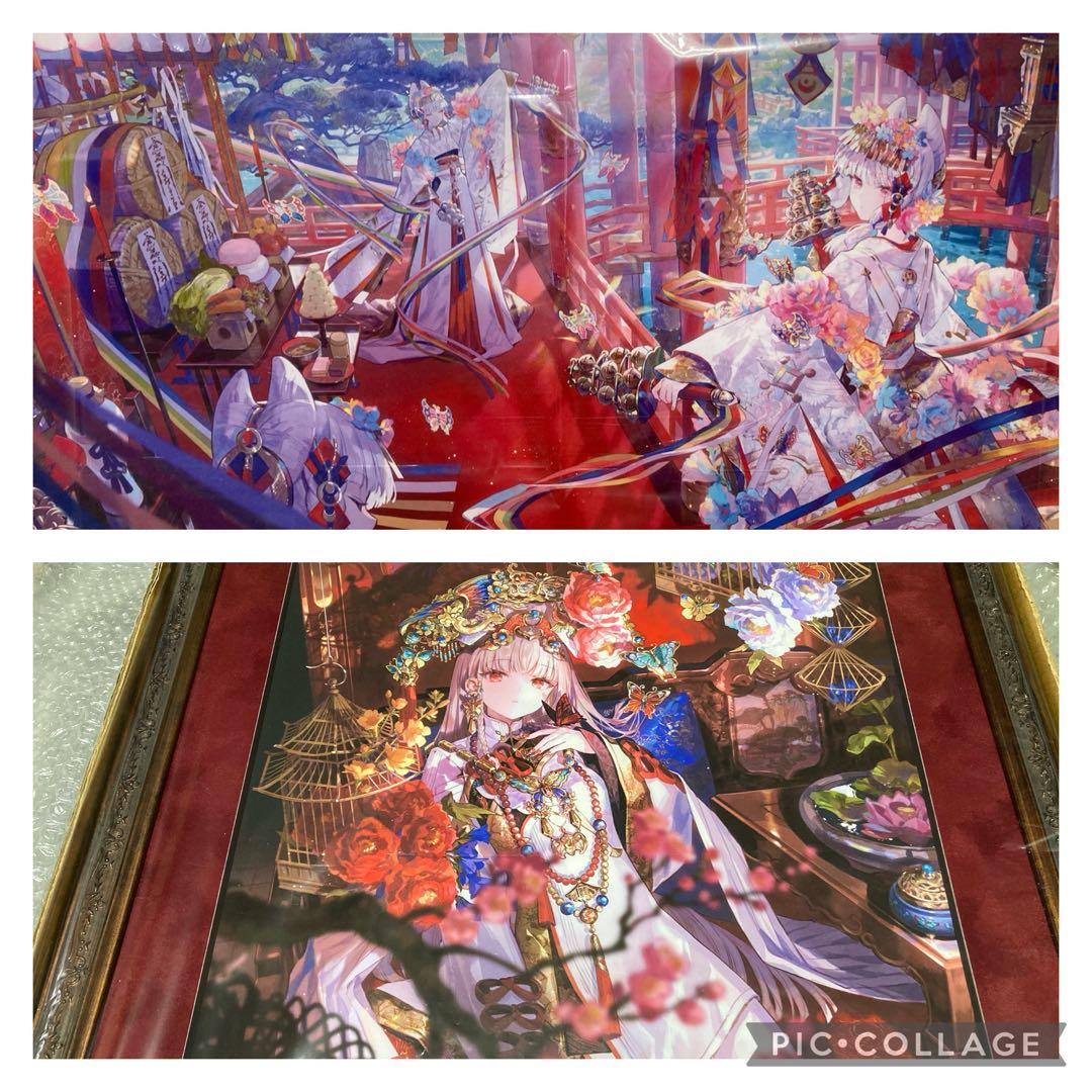 藤ちょこ　複製原画　祝彩巡礼　特装版カバーイラストA3　カバーイラスト長辺B3