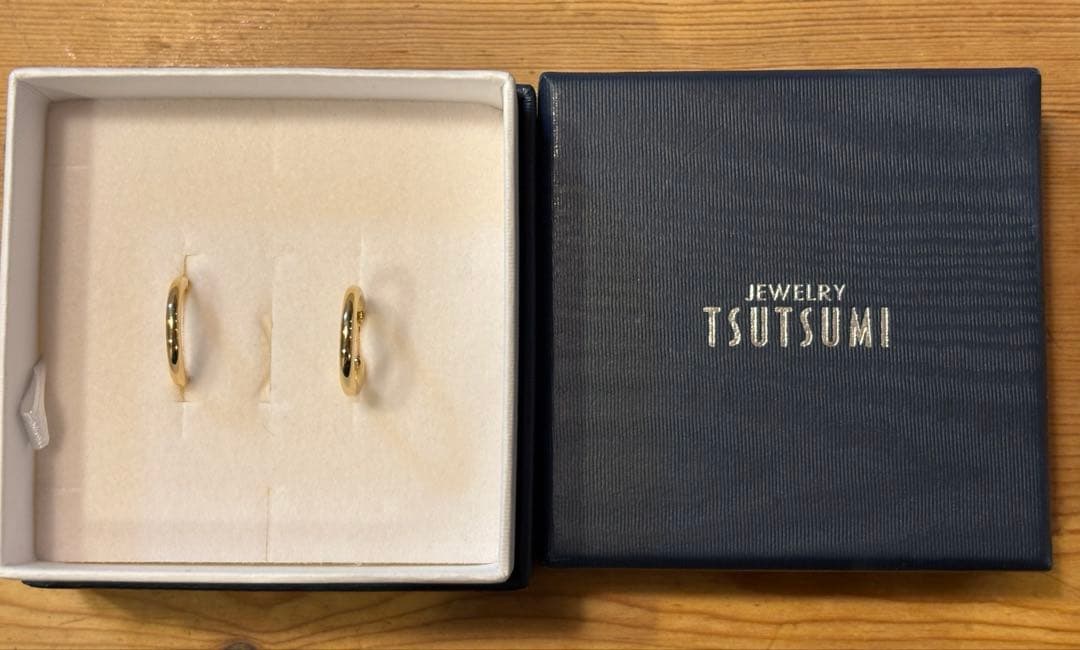 18K ツツミ　TSUTSUMI 定番　フープピアス
