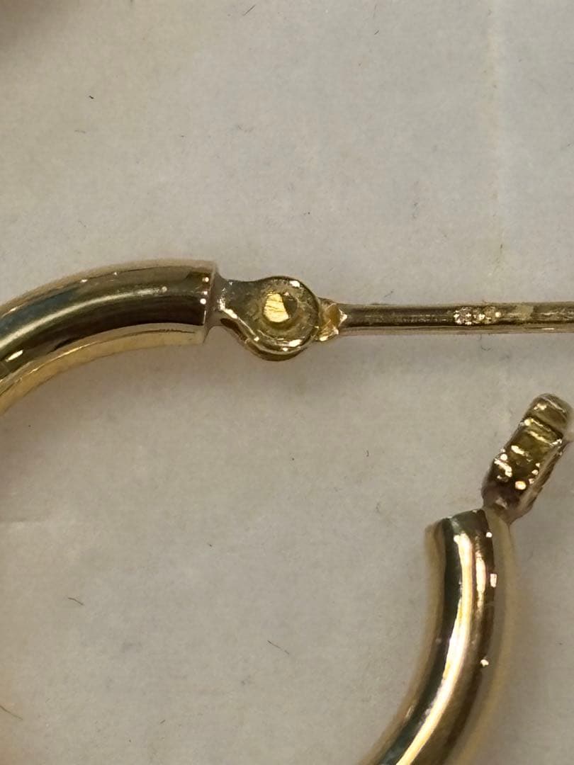 18K ツツミ　TSUTSUMI 定番　フープピアス