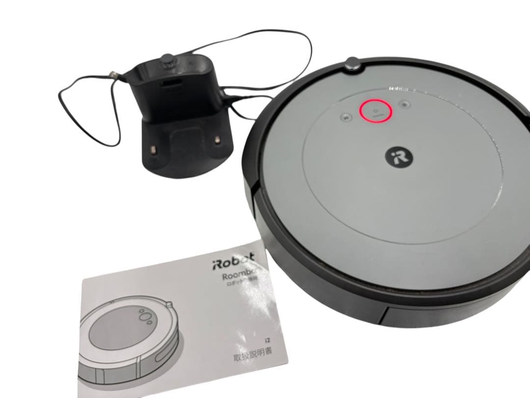 ロボット掃除機 グレー 充電ドック 説明書付き Roomba i2 i2158