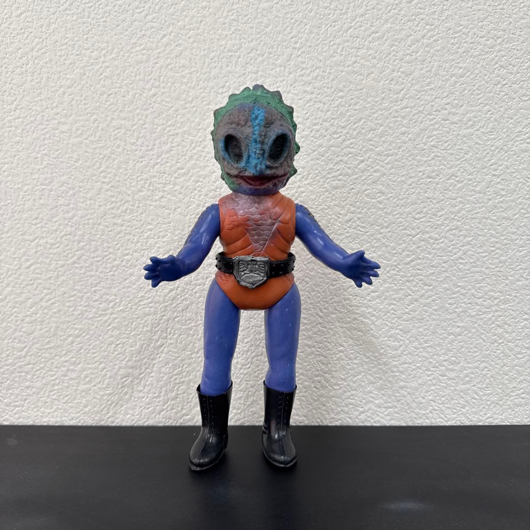 当時物　旧バンダイ　仮面ライダー　怪人　アマゾニア　ソフビ