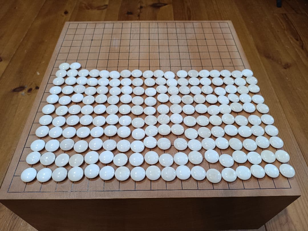 囲碁 碁盤 蛤 那智黒石 碁石 碁笥 セット 高級 へそ有り 一枚板