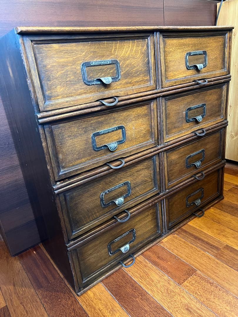 アンティーク　ファイリングキャビネット　stolzenberg