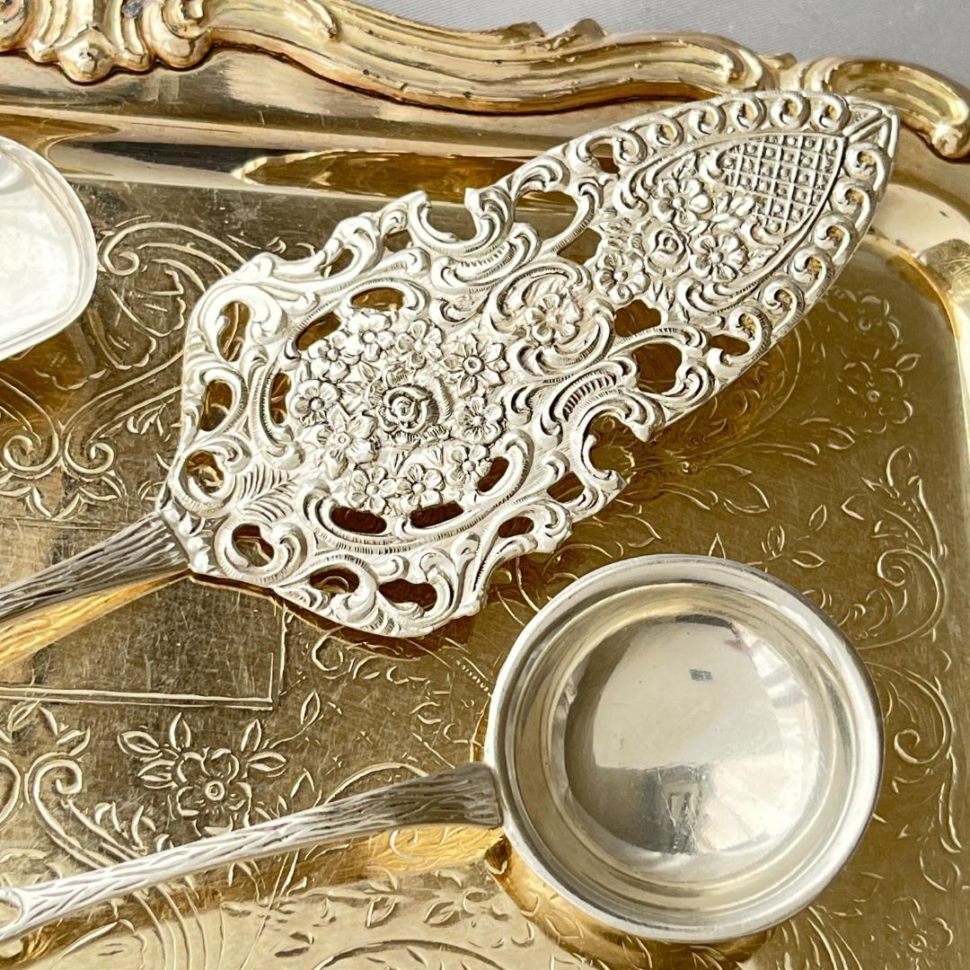 【ANTICO】 ケーキサーバー / クリーム / シュガースプーン【純銀】