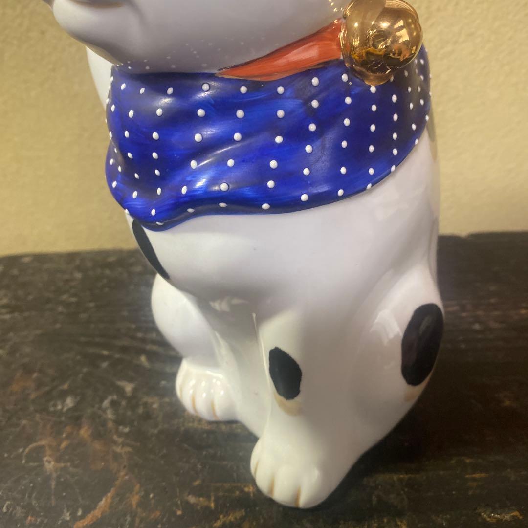 ブルー招き猫【大】