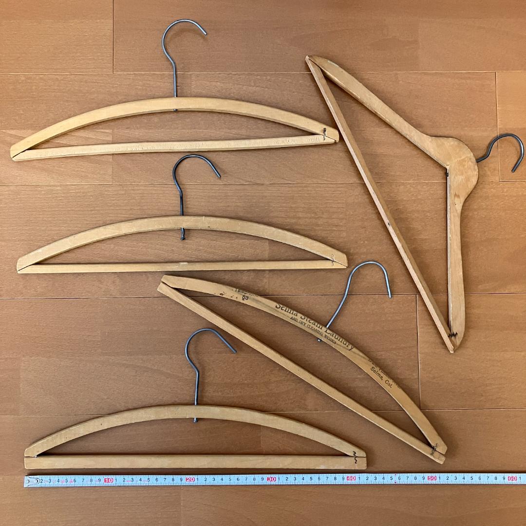 USA広告入ハンガー5本★vintage／アメリカ／California