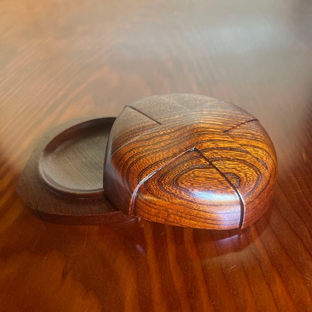 欅拭漆合子 香合 小物入れ