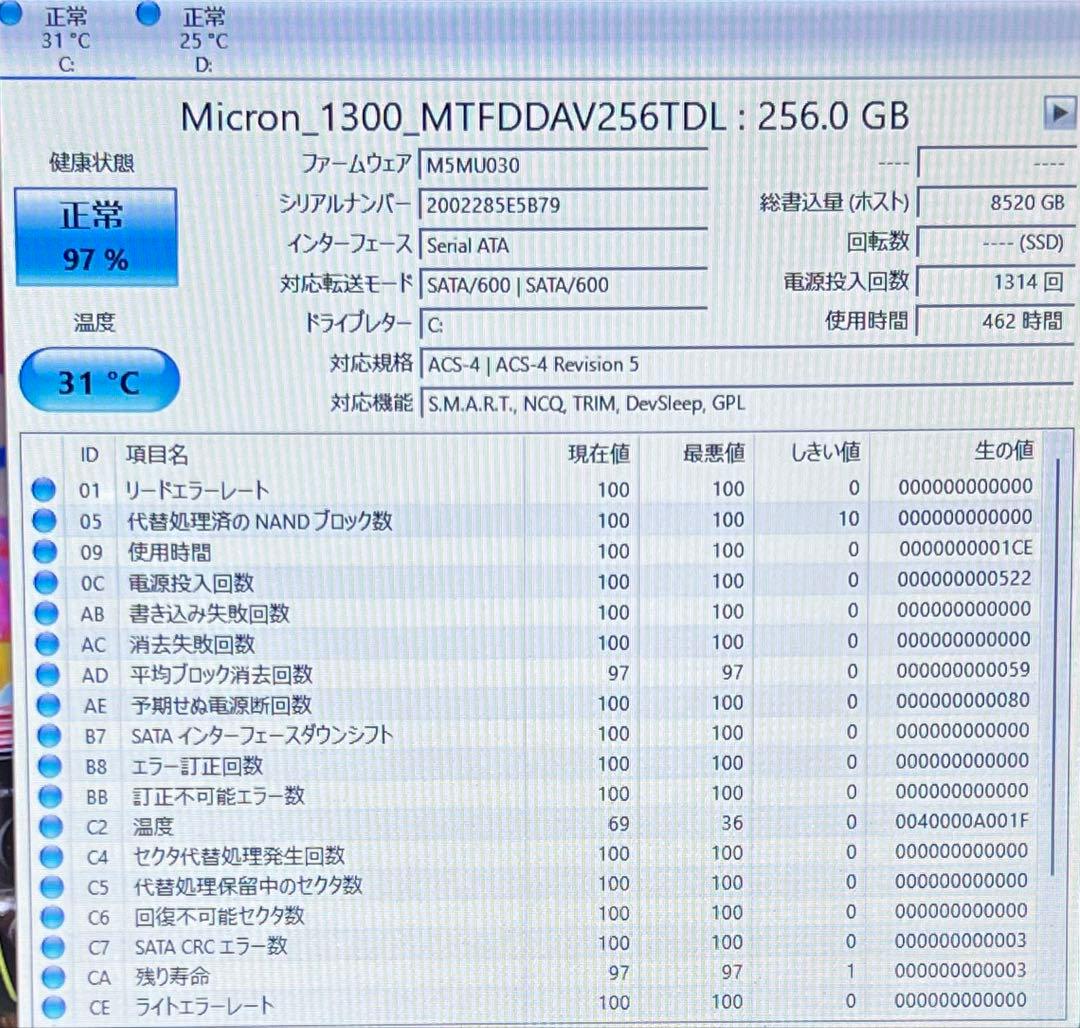 ★高性能★HP ノートパソコン /Win11/SSD256gb/HDD1TB