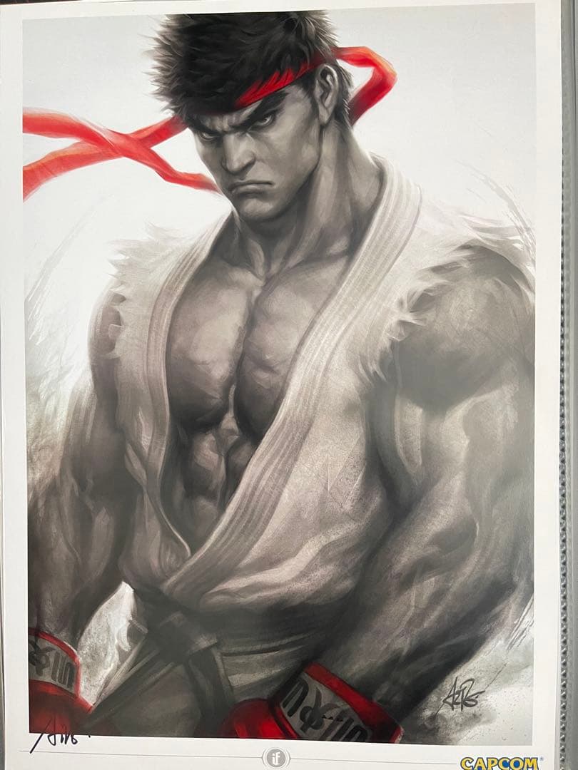 ストリートファイター リュウポスターby Artgermサイン入り