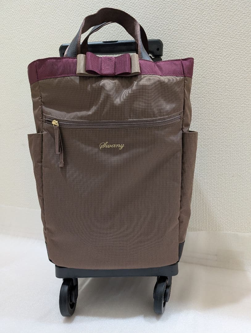 美品✨️SWANYアウトフレーム キャリーカート　4輪ストッパー
