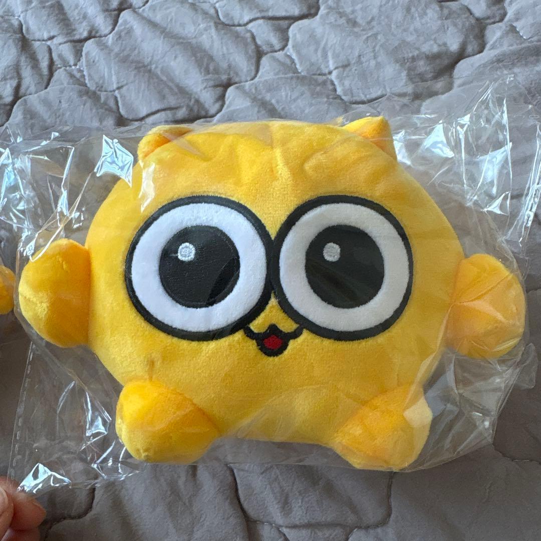 うんたねこ・ベビぬいぐるみ2個セット　ステッカー付き