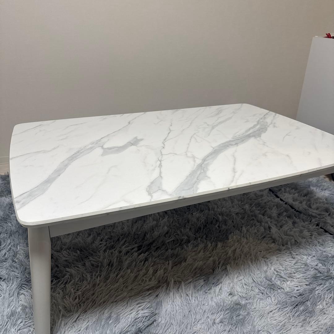 Francfranc モスコこたつテーブルL 大理石調こたつテーブル