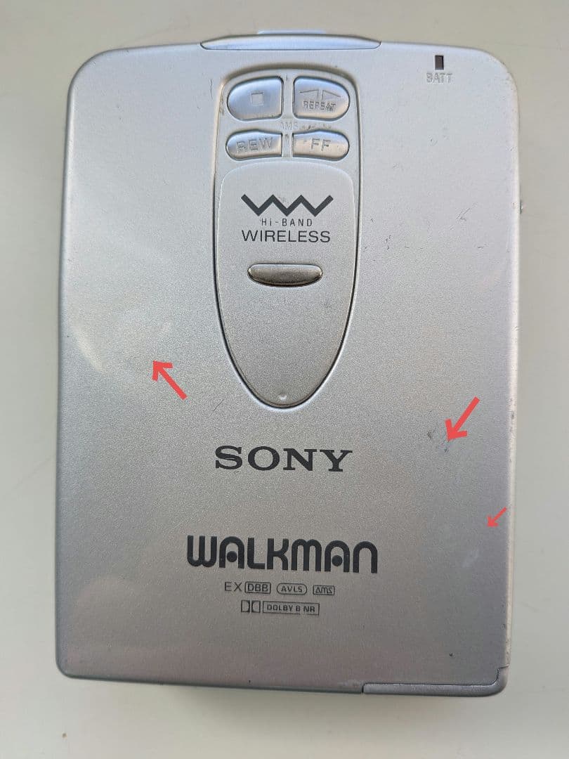 整備品 SONY WM-WX1 ソニー カセットウォークマン 充電器とガム電池付