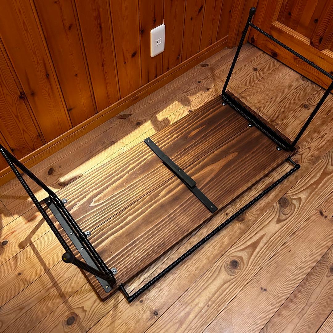 No.548 アイアンローテーブル オルテガテーブル　ネイティブ柄