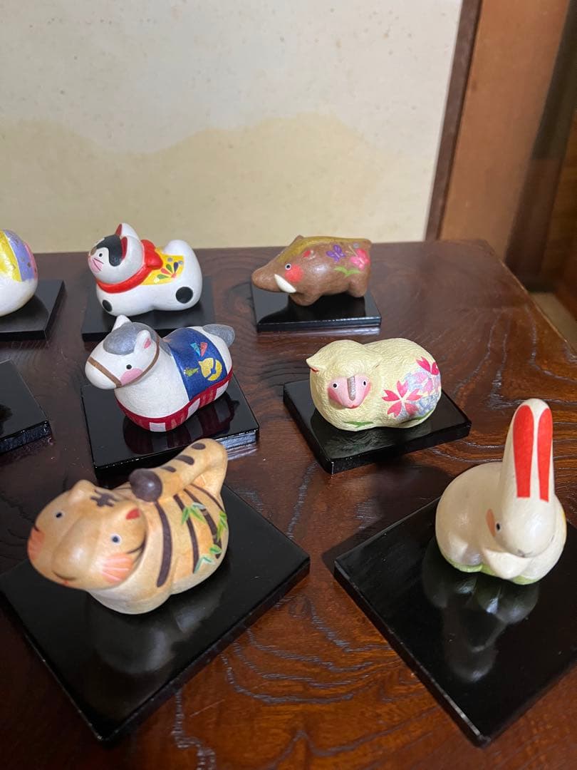 縁起物 12種類 紙装人形 干支 十二支置物セット