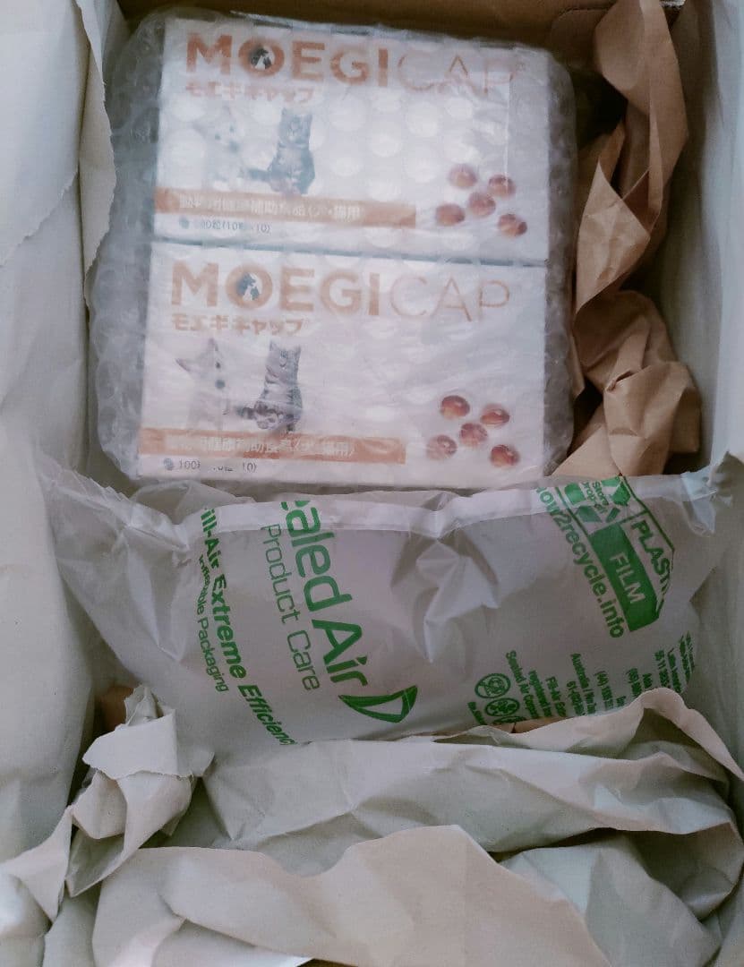 モエギキャップ 100粒（10粒×10シート）2個 犬猫サプリメント*新品
