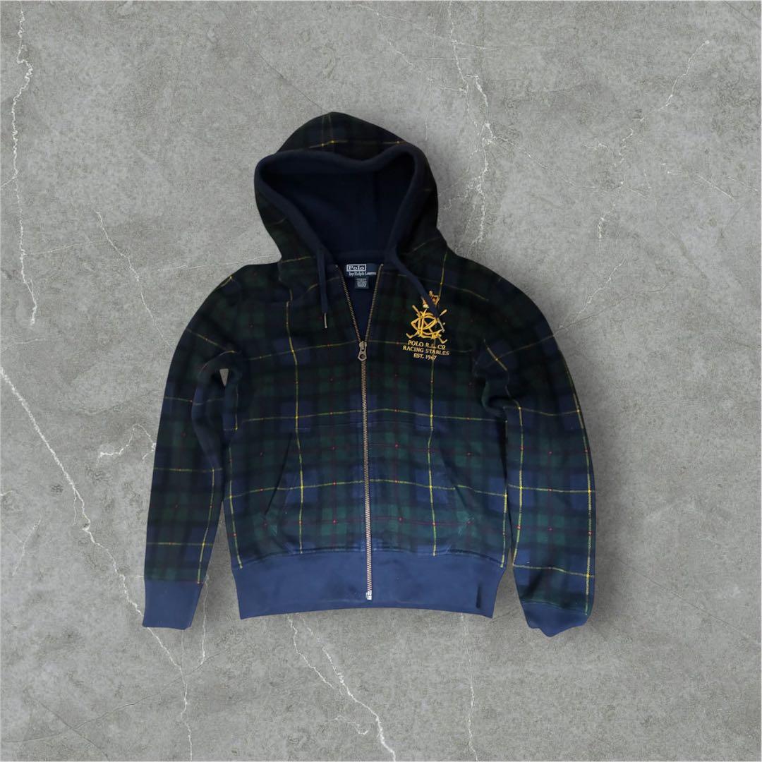 希少　90sPoloRalph Lauren チェック パーカー172センチ着用