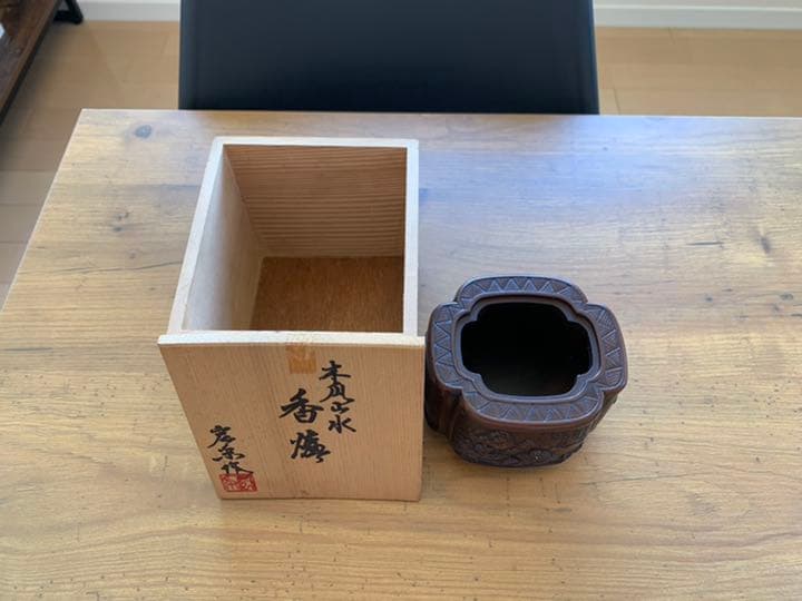 骨董品　香炉　共箱