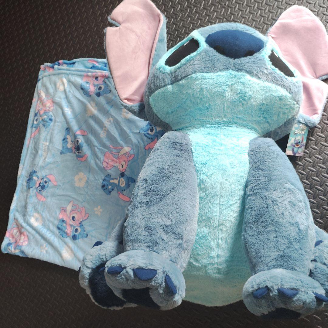 スティッチ コストコ 特大ぬいぐるみ　ブランケット付き　送料無料　 特大サイズ