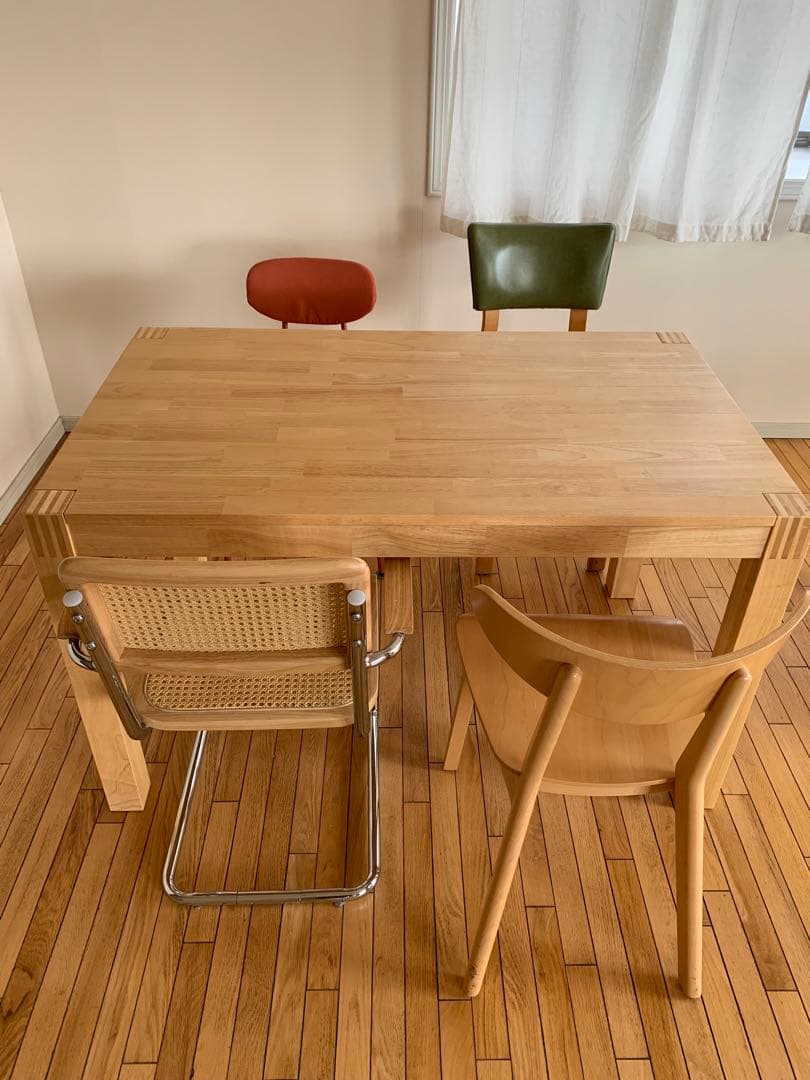 IKEA イケア 天然無垢 ダイニングテーブル 4人掛け NORDBY