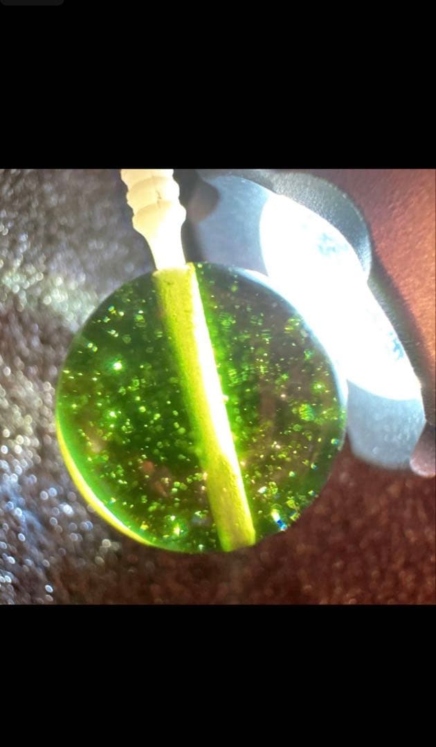 【13.8mm・存在感ある特大】モルダバイト 龍紋・気泡鮮明（鉱石専門店購入）