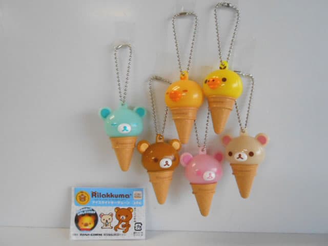 ♯Jtm19FZリラックマアイスライトキーチェーン全6種
