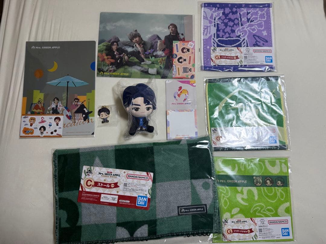 ミセスグリーンアップル　一番くじ　まとめ売り　9点セット　若井滉斗、ストール等