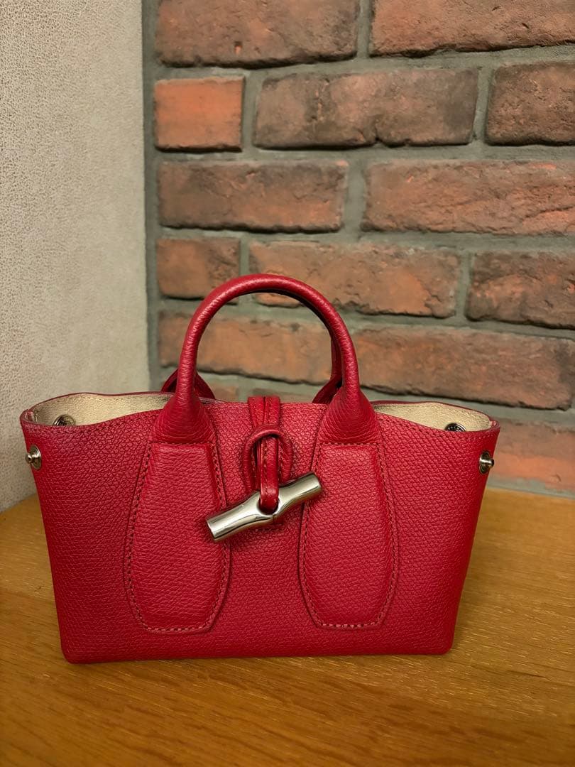 ロンシャン　ルロゾ　ショルダー　レッド