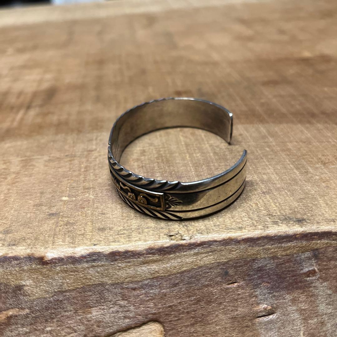 【希少】Mark Yazzie 作 Navajo 925 12KGF バングル