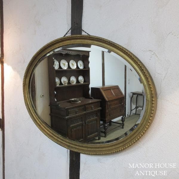 イギリス アンティーク 家具 ウォールミラー 壁掛け鏡 カフェ 英国 6383d