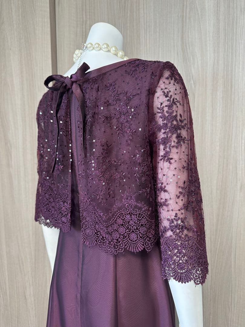 未使用　東京ソワール　MARIKO KOHGA バーガンディードレス