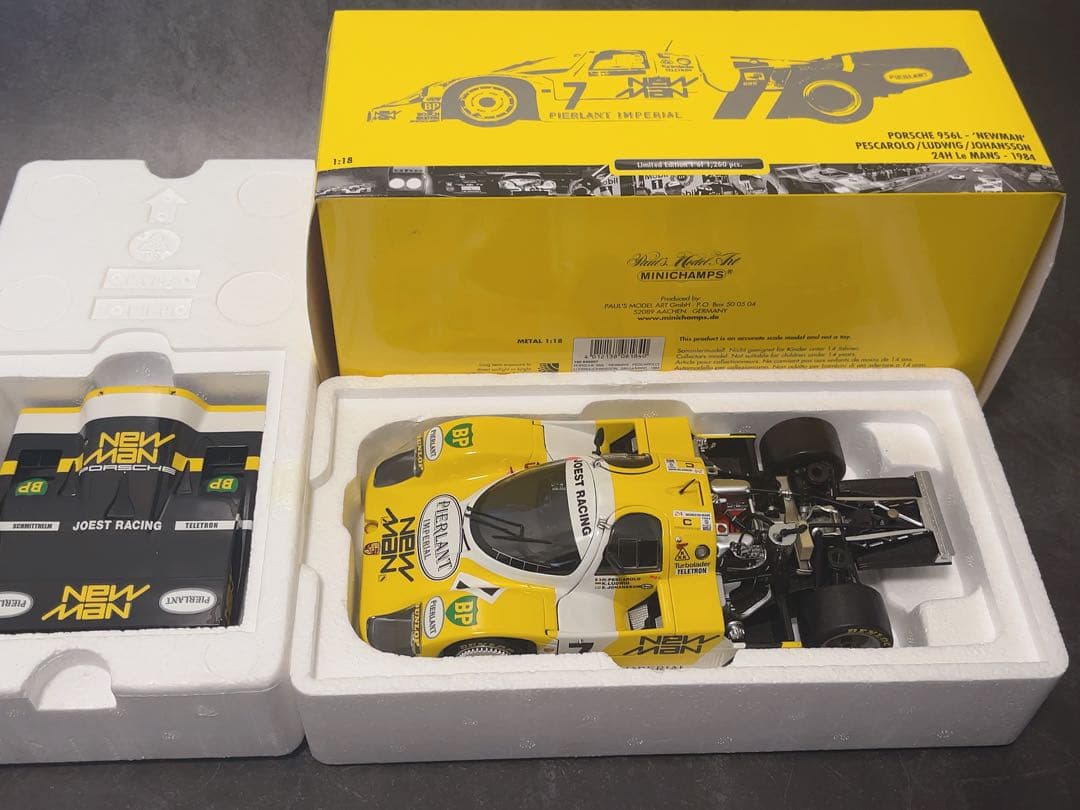 ミニチャンプス　1/18 ポルシェ 956L 1984 ルマン　ウィナー #7