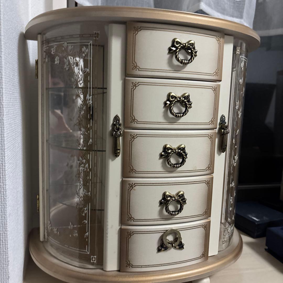 ジュエリーボックス ホワイト ゴールド　ヂャンディ商会