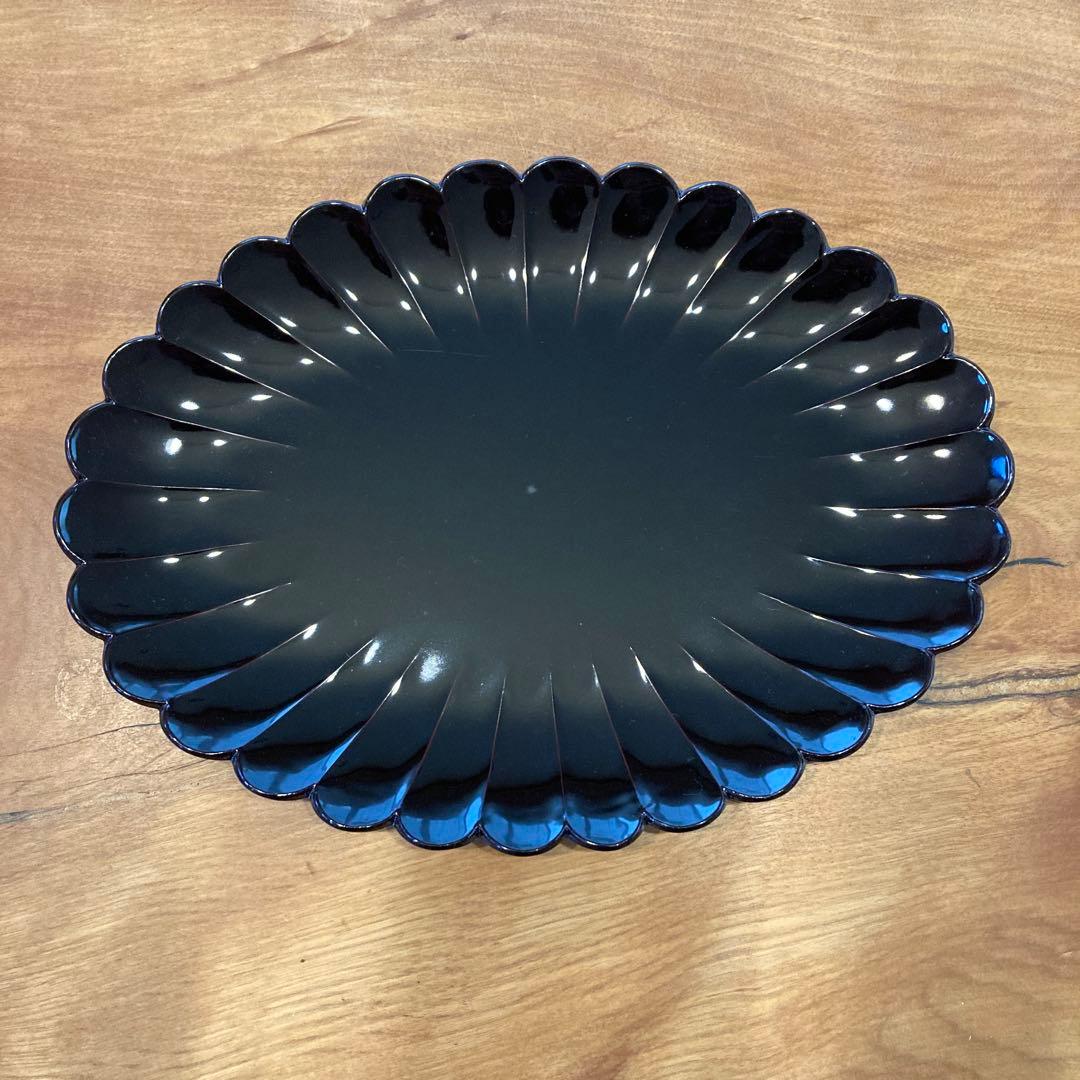 粂治郎/越前漆器/皿