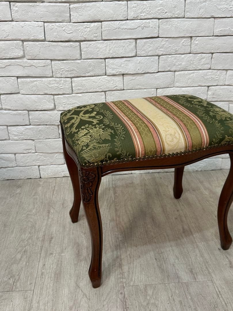 ⭐️【全国送料無料】3万円　スツール　椅子　腰掛け　猫脚　ヨーロピアン　オットマン