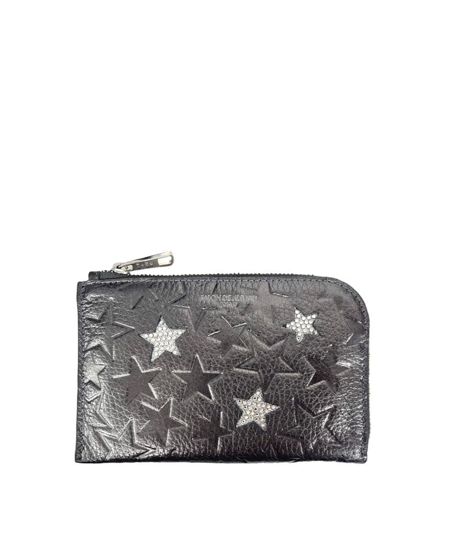 タイムセール新品未使用　サロンドアルファード　スリースターL字ミニ財布　ガンメタ