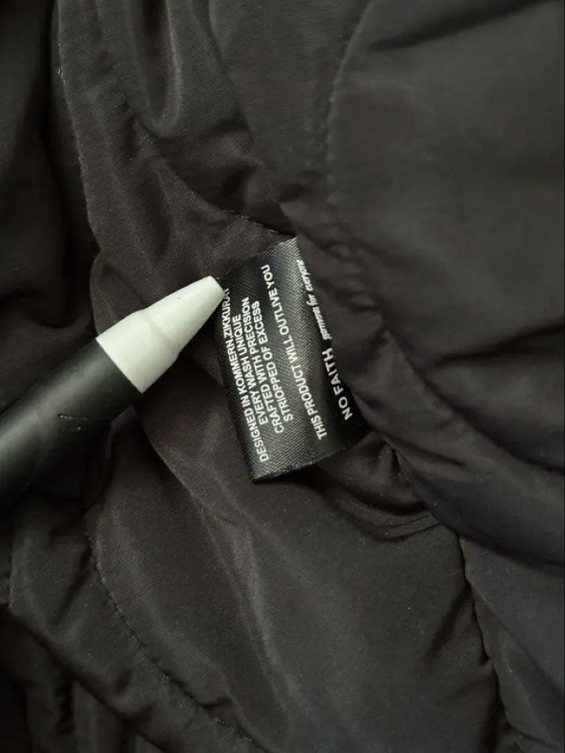 ジャケット・アウター NO/FAITH STUDIOS BOMBER JACKET BLACK