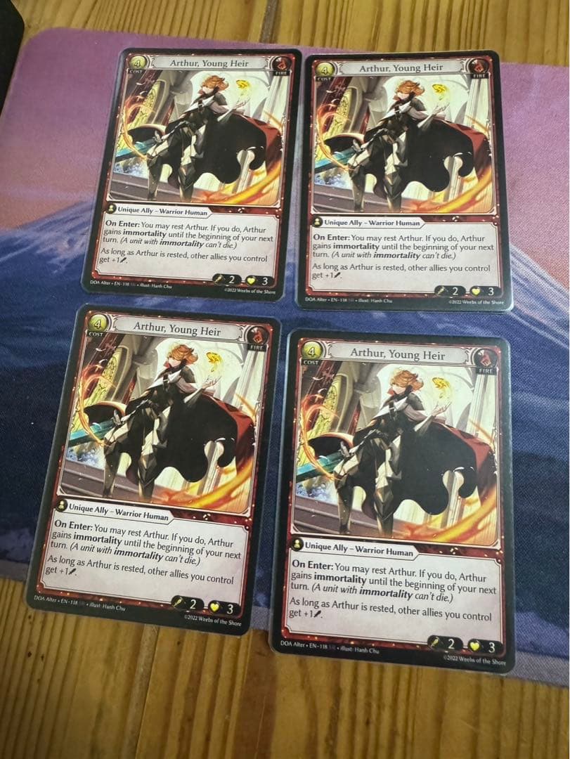 GA ARthur, Young Heir 四枚セット