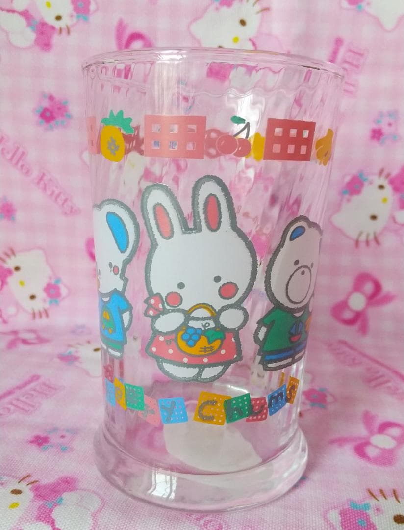 チアリーチャム　グラス　コップ　サンリオ　1987年　昭和レトロ